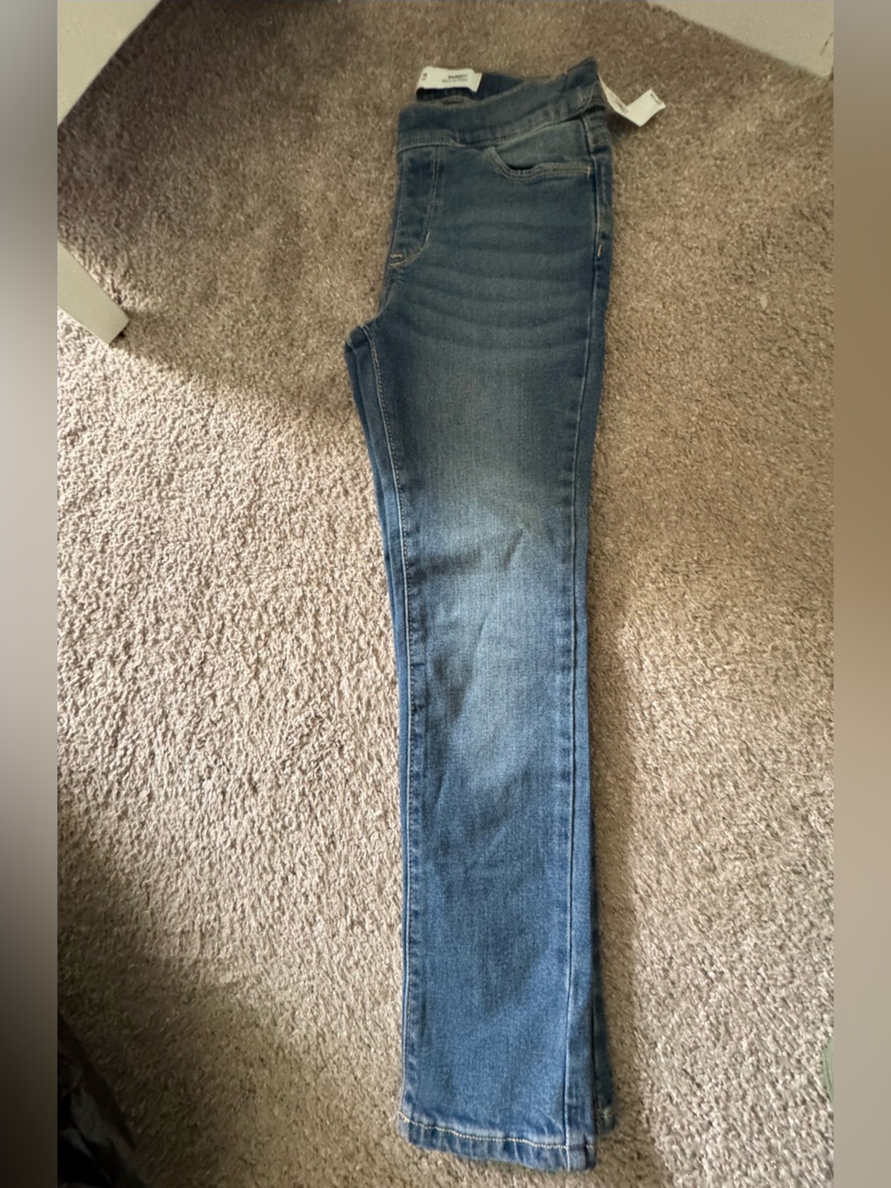 Girl’s Old Navy Light Blue Skinny Stretch Pull On Denim Jeans
